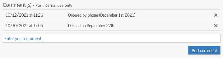 Add comments to your AMI Project documents
