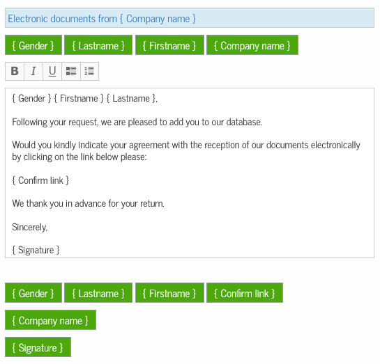 Acceptance of electronic documents